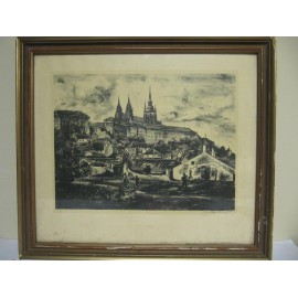 grafika Pražský Hrad