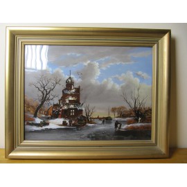 obraz Holandská krajina