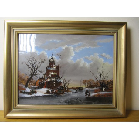 obraz Holandská krajina