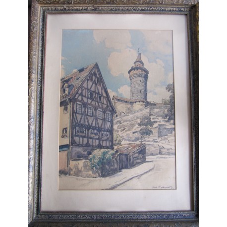 obraz Cesta na hrad Nurnberg